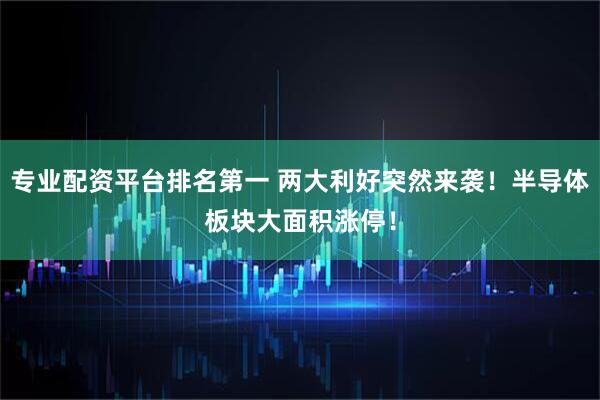 专业配资平台排名第一 两大利好突然来袭！半导体板块大面积涨停！